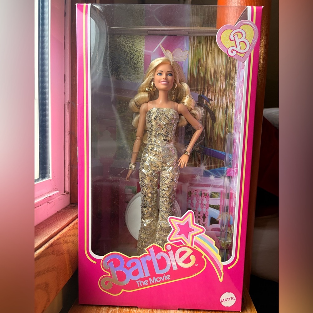 Barbie The Movie Gold Disco Doll